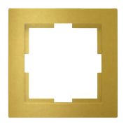 Рамка для терморегулятора Thermoreg золотая квадратная